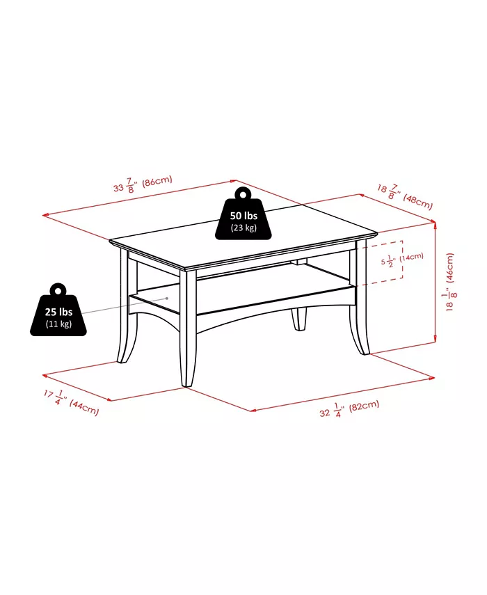 Winsome Camden 18.11 Wood Coffee Table