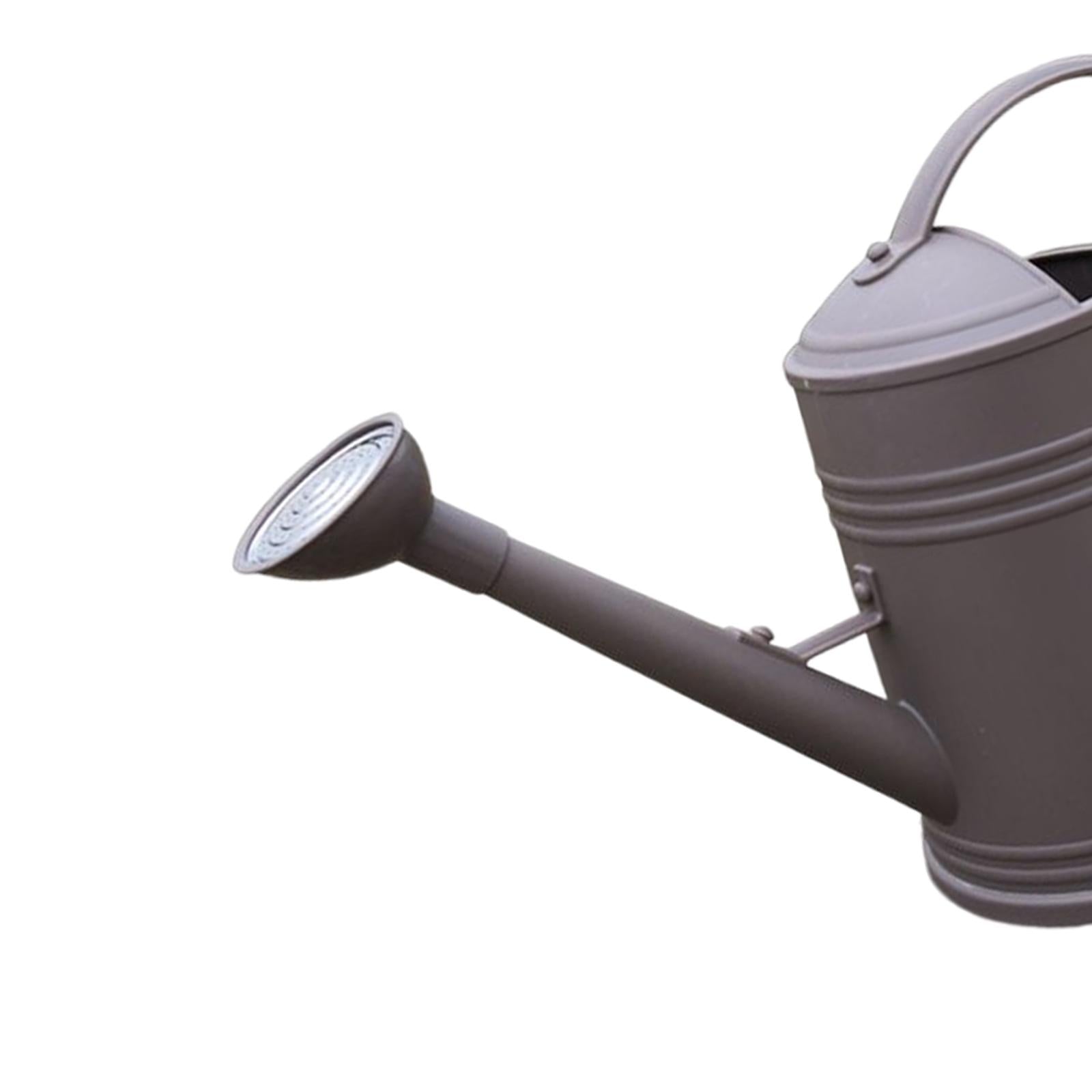 Watering Can with Detachable Sprinkle Head 1.8L Plant Watering Can Small Long Spout Watering Can for Garden Plants Gardening Brown