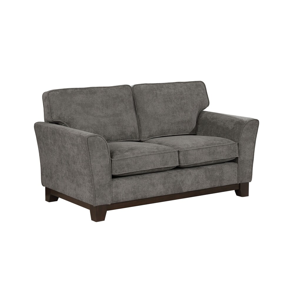 Lifou Contemporary Grey Chenille 2 Piece Living Room Set by Furniture of America