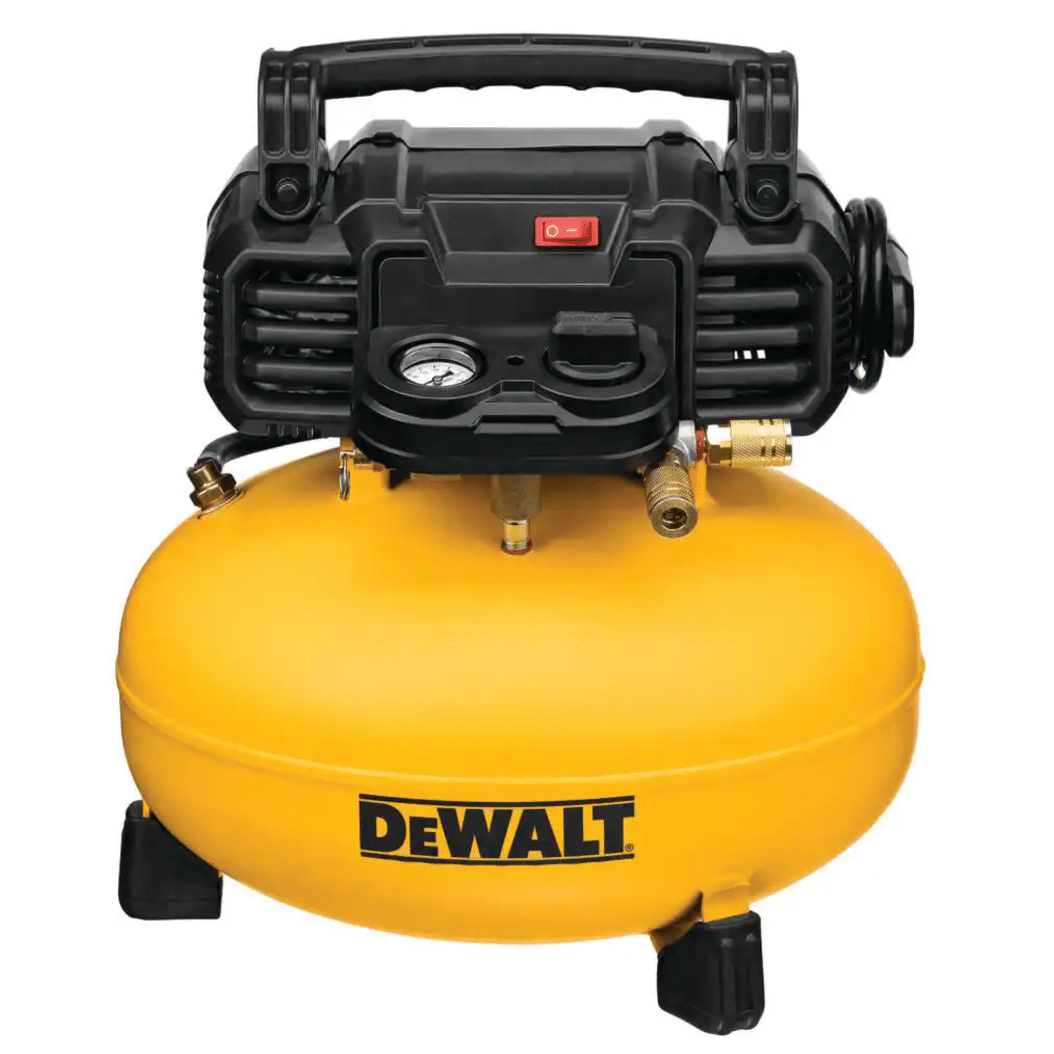 Dewalt 6 Gal. 18-Gauge Brad Nailer and Heavy-Duty Pancake Electric Air Compressor Combo Kit， 1-Tool (DWFP1KIT)