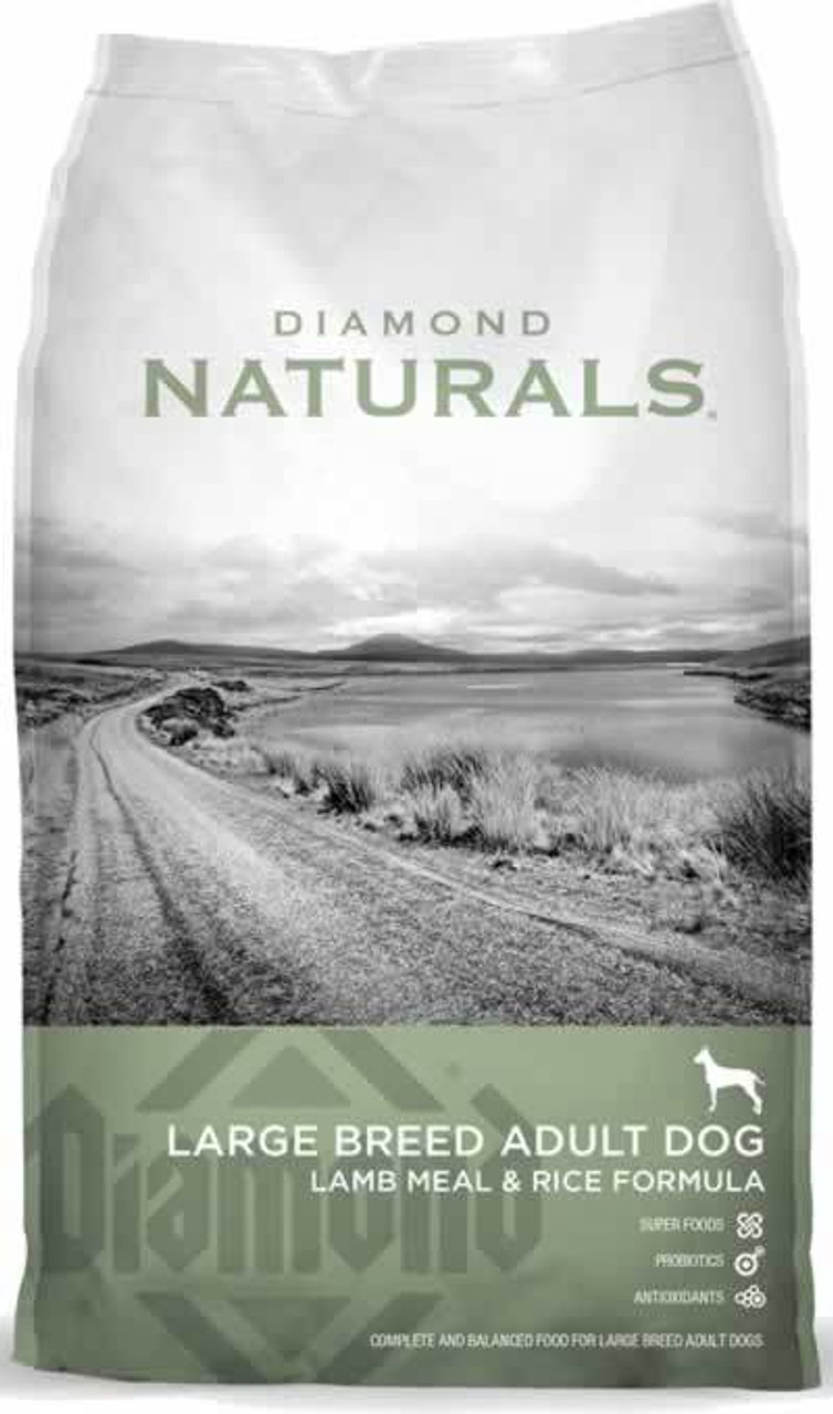 Diamond Naturals Large Breed Lamb and Rice Dog Food， 40 Pounds