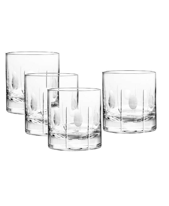 Qualia Glass Gulfstream Double Old Fashioned Glasses Set Of 4