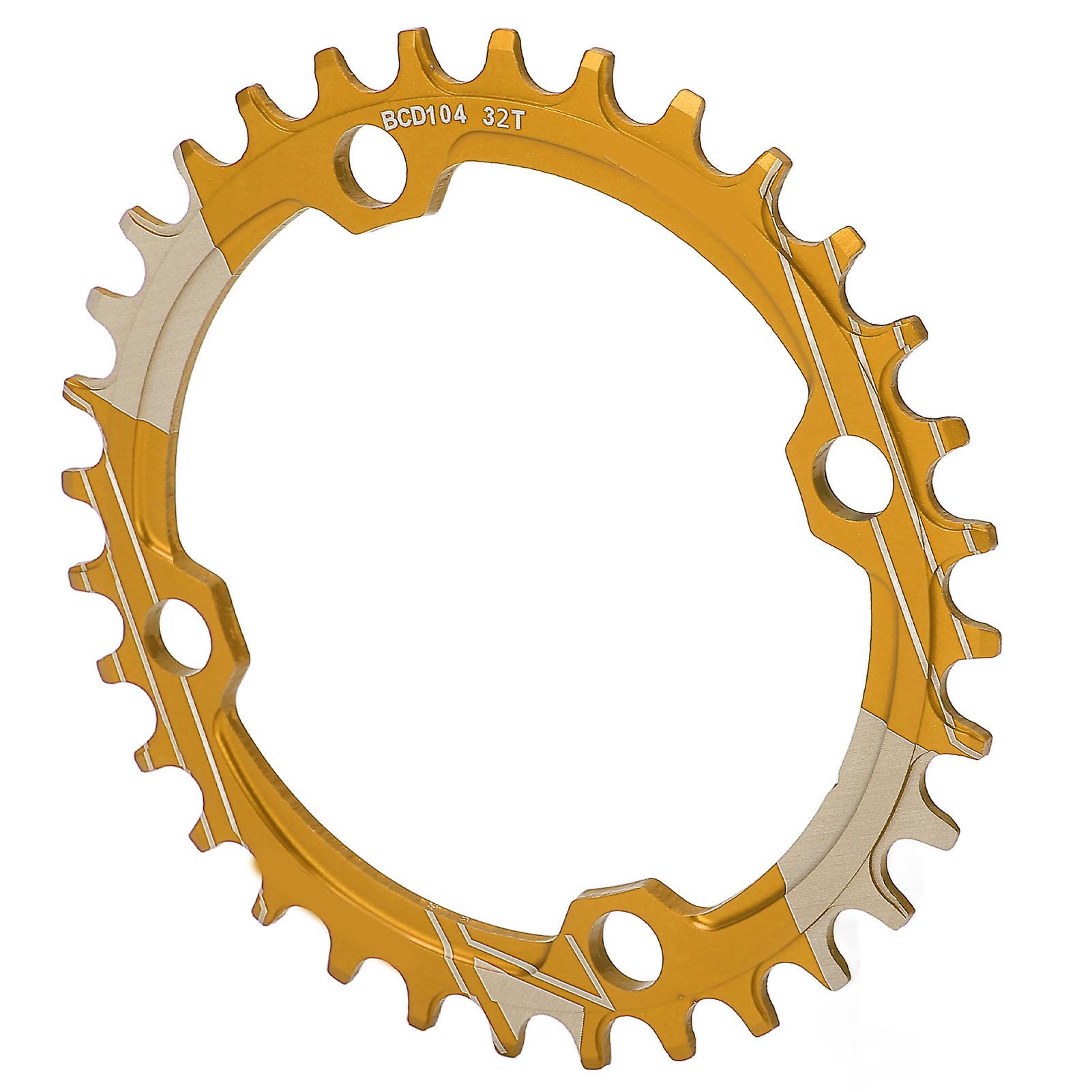 Lebycle 104bcd Round Narrow Wide Chainring Mtb Bicycle 32t Crankset Tooth Plate Partsgold