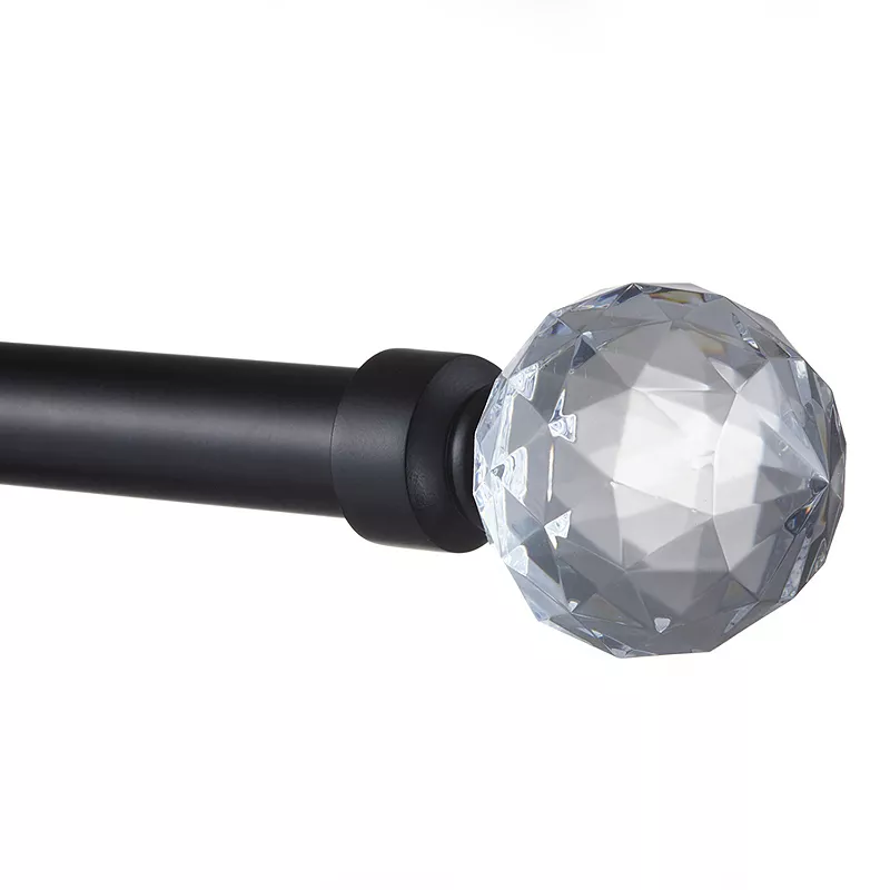 Exclusive Home Crystal Ball 1-in. Curtain Rod