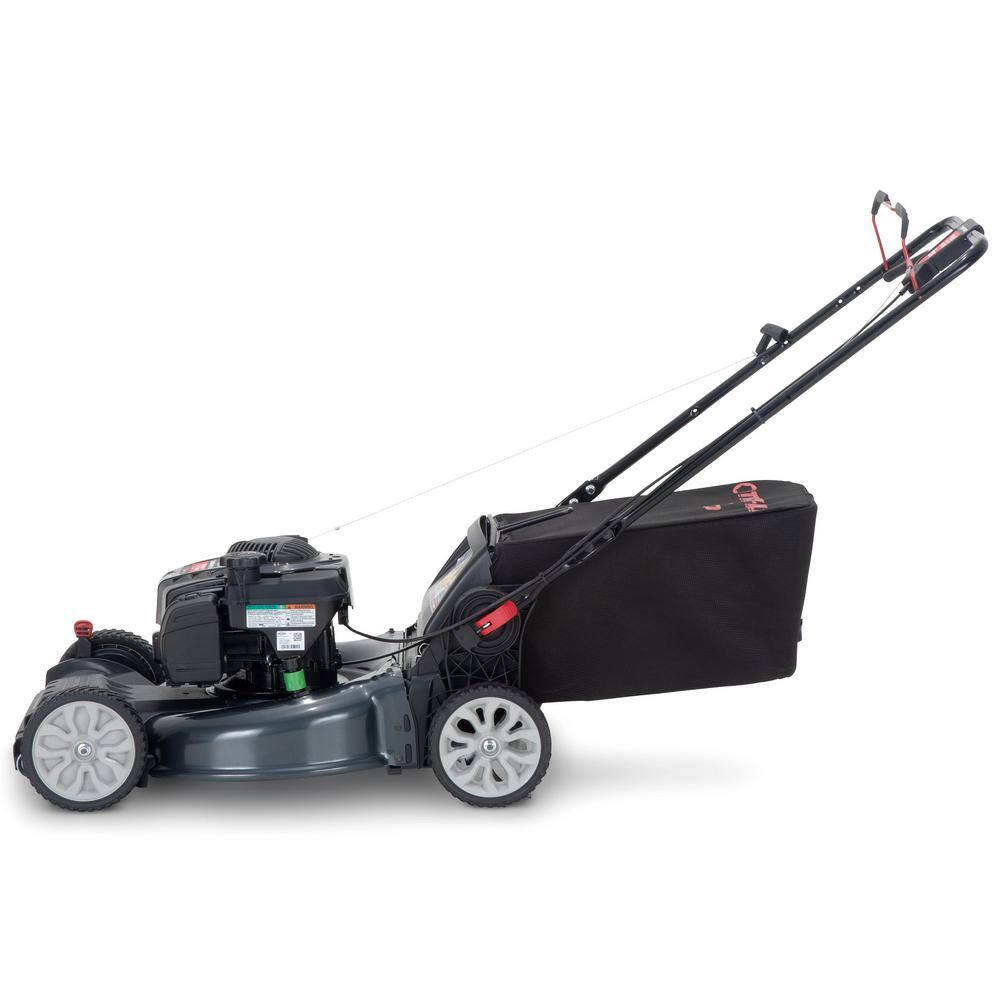 Troy-Bilt XP 21 in. 150 cc Vertical Storage Briggs and Stratton ReadyStart Series Gas Engine 3-in-1 FWD Self Propelled Lawn Mower TB220B XP Space Savr