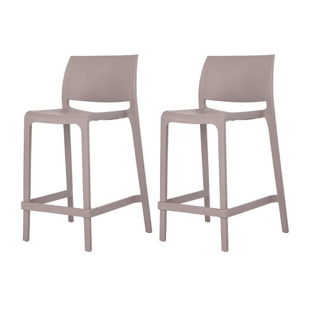 2pc Sensilla Stackable Counter Stool Lagoon