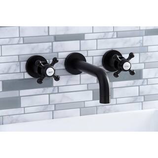 Kingston Brass Metropolitan 2-Handle Wall-Mount Bathroom Faucets in Oil Rubbed Bronze HKS8125BX