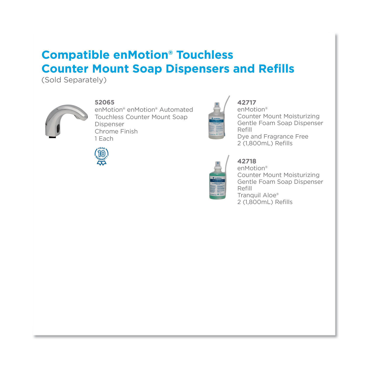 GP enMotion Counter Mount Foam Soap Refill by Georgia Pacificandreg; Professional GPC42718