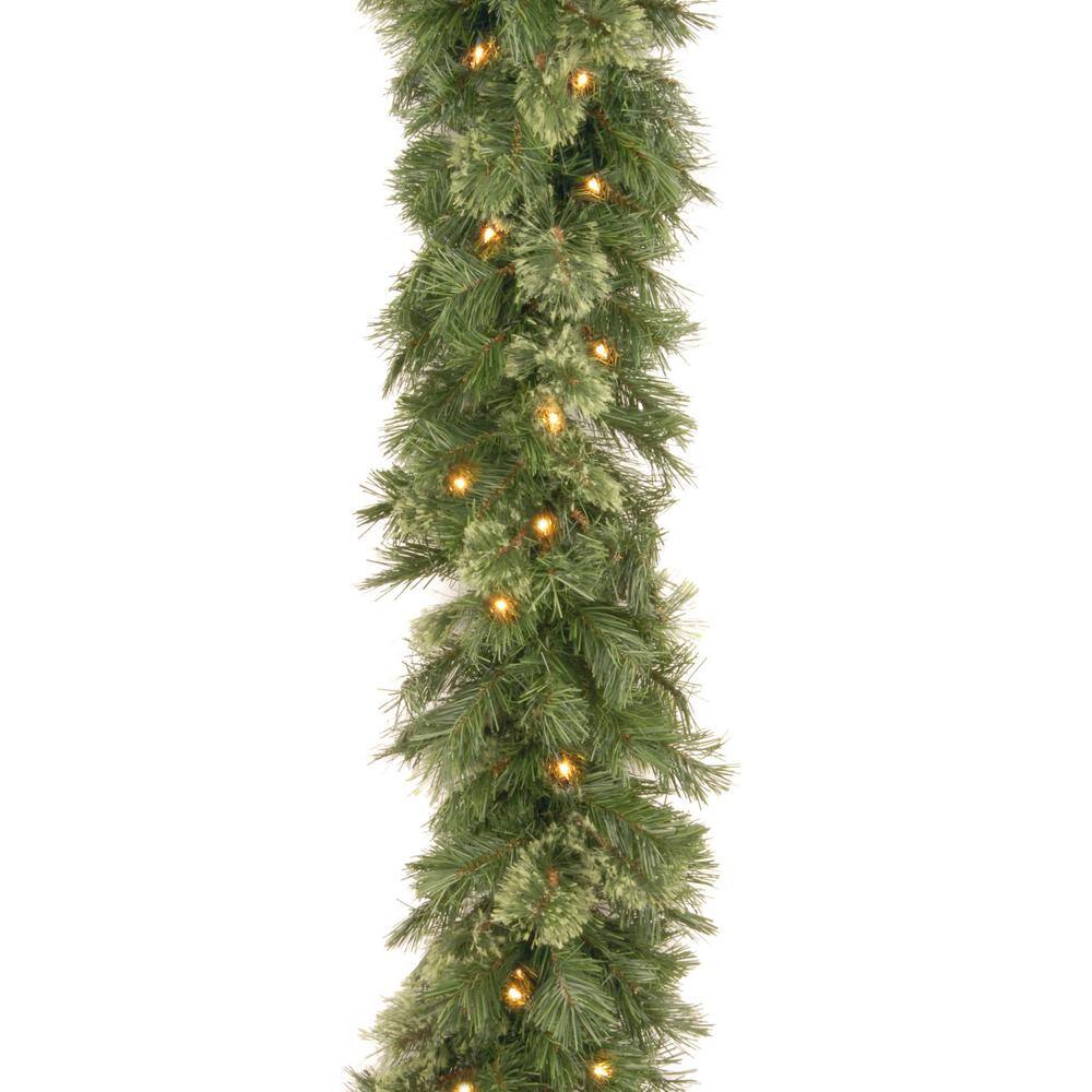 Wispy Willow 9 ft. Garland with Clear Lights WO1-9ALO-1