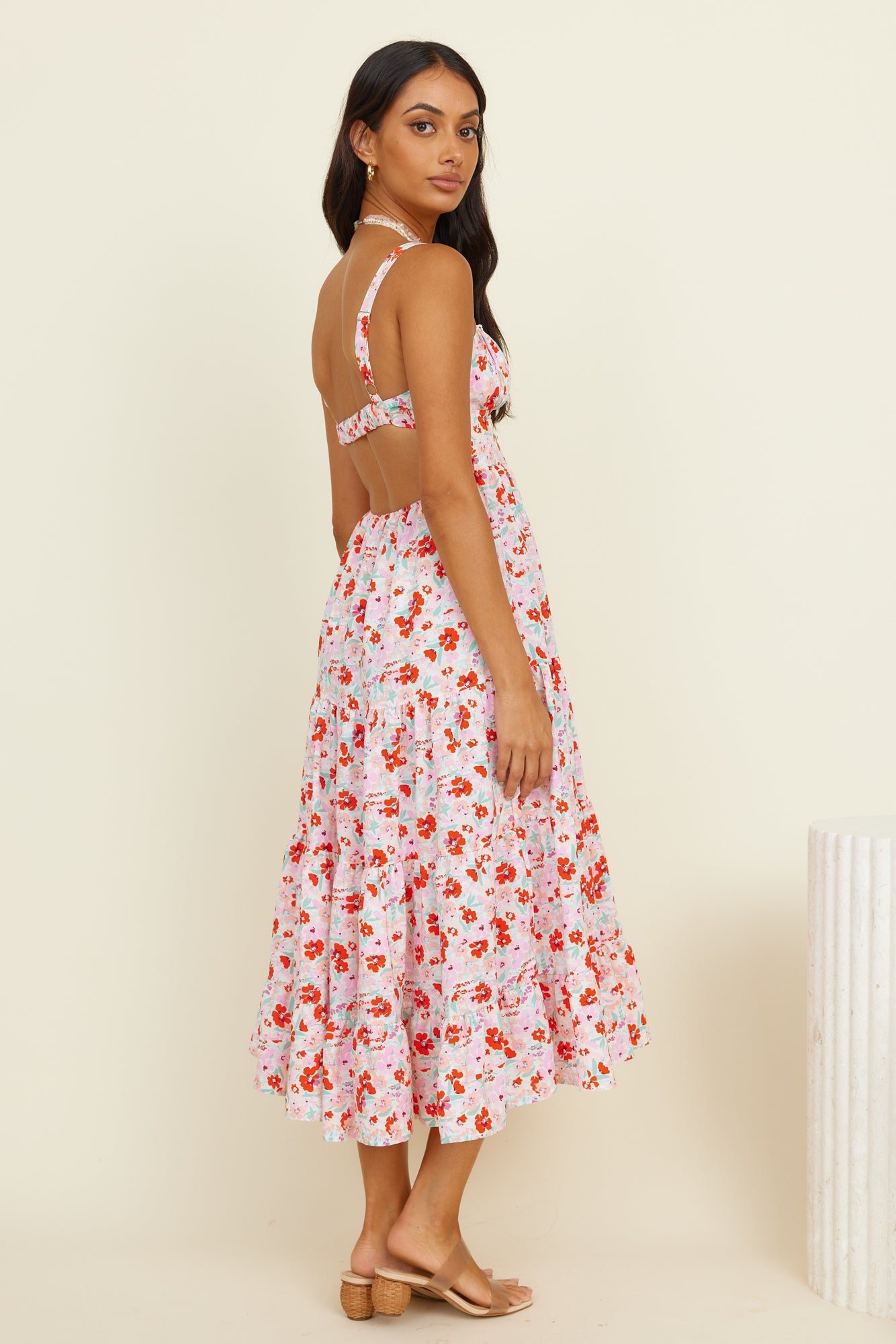 Brewed New Midi Dress Floral