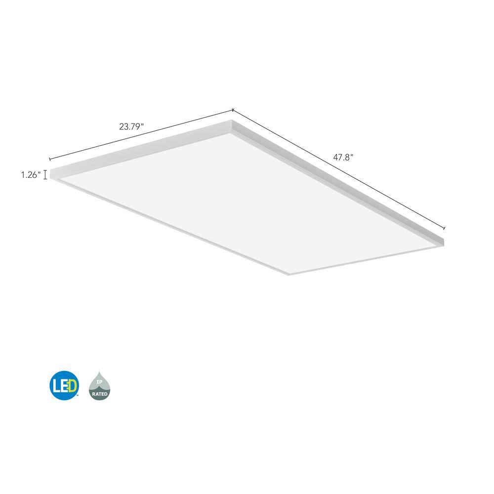 Lithonia Lighting Contractor Select CPANL 2 ft. x 4 ft. 400050006000 Lumens White Integrated LED Flat Panel Light CPANL 2X4 ALO6 SWW7 M2