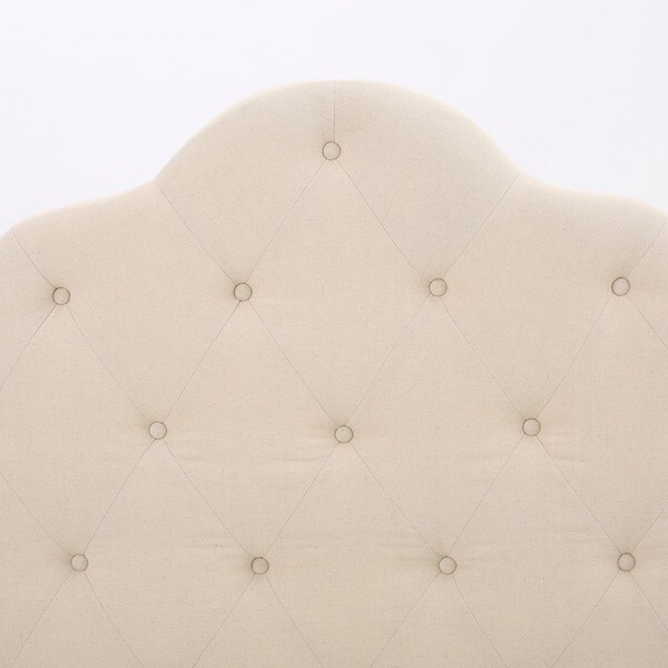 Marlen Adjustable Full/ Queen Tufted Fabric Headboard by Christopher Knight Home - - 12186817