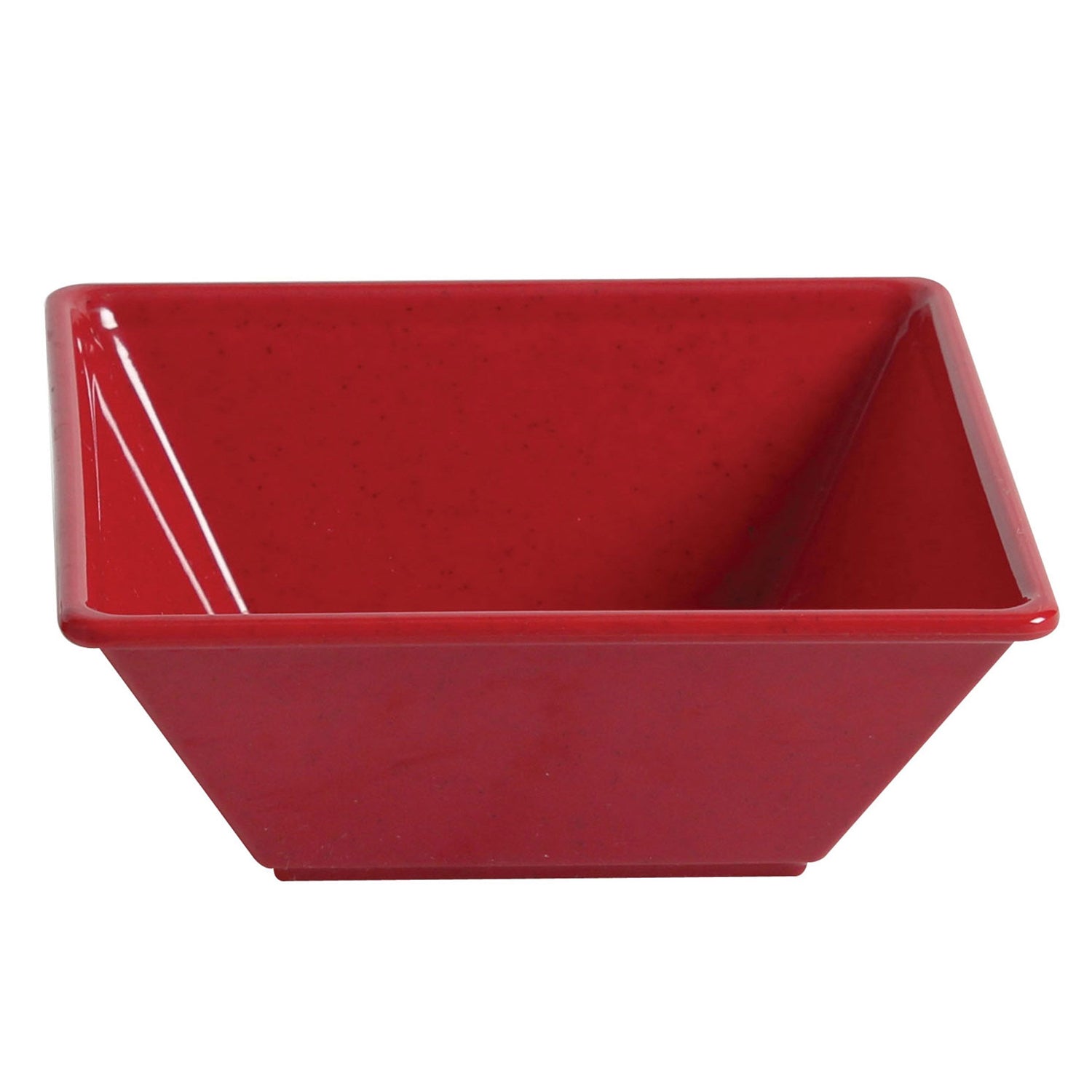 4 3/4 x 4 3/4 x 2 Deep， Square Bowl， Passion Red， Melamine