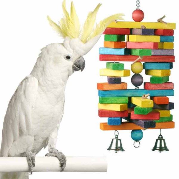 Super Bird Creations Woodpile Bird Toys， Large/X-Large