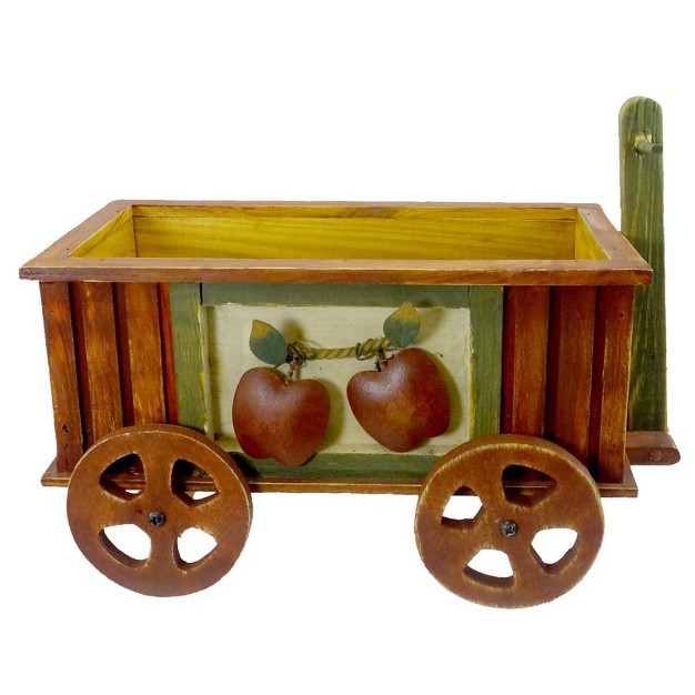 Boyds Bears Plush Coras Apple Wagon 5 5 Inches Home Decor 658206 Wood