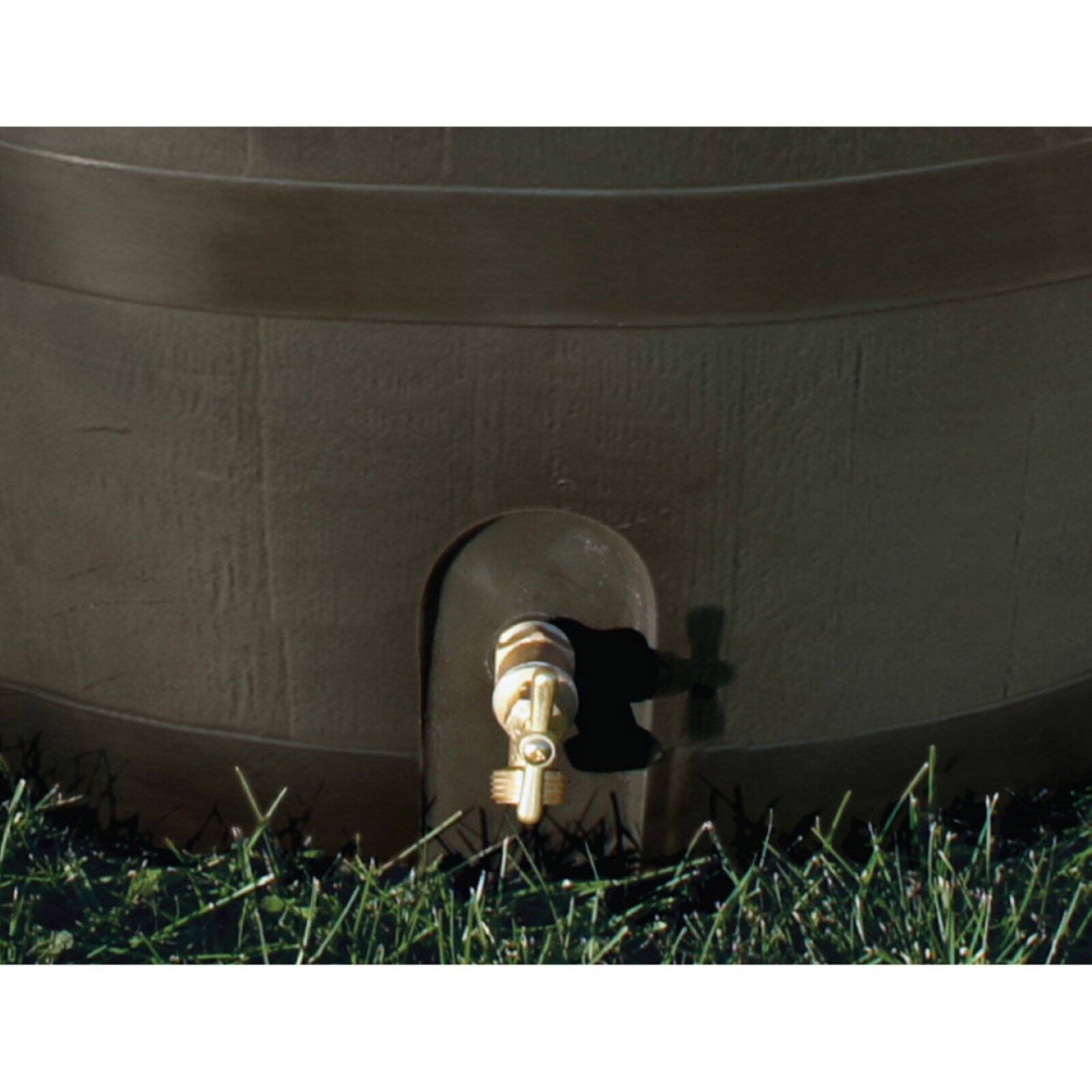 Round Rain Barrel w/ Planter - Mud