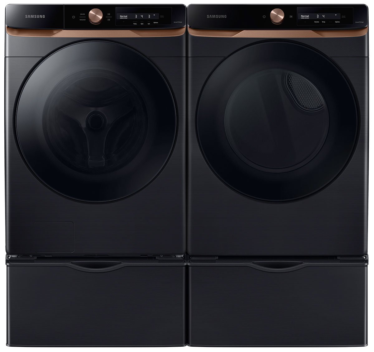  7.5 Cu. Ft. Brushed Black AI Smart Dial Gas Dryer With Super Speed Dry And MultiControl