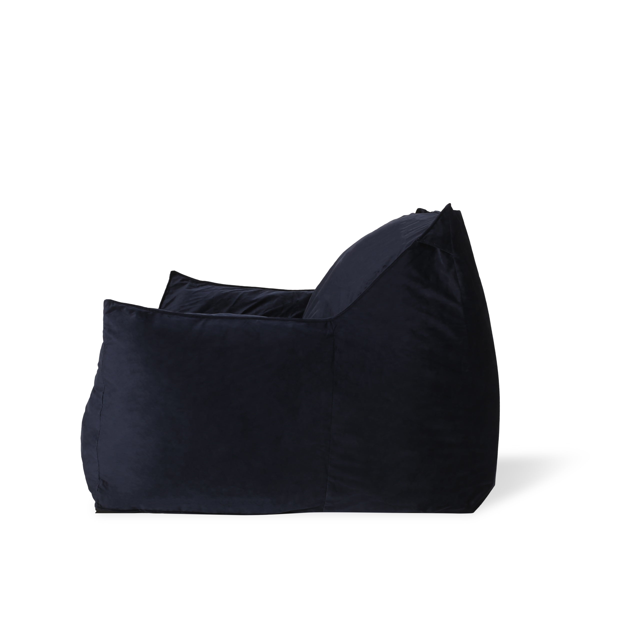 Ehlen Modern Velveteen Bean Bag Chair with Armrests