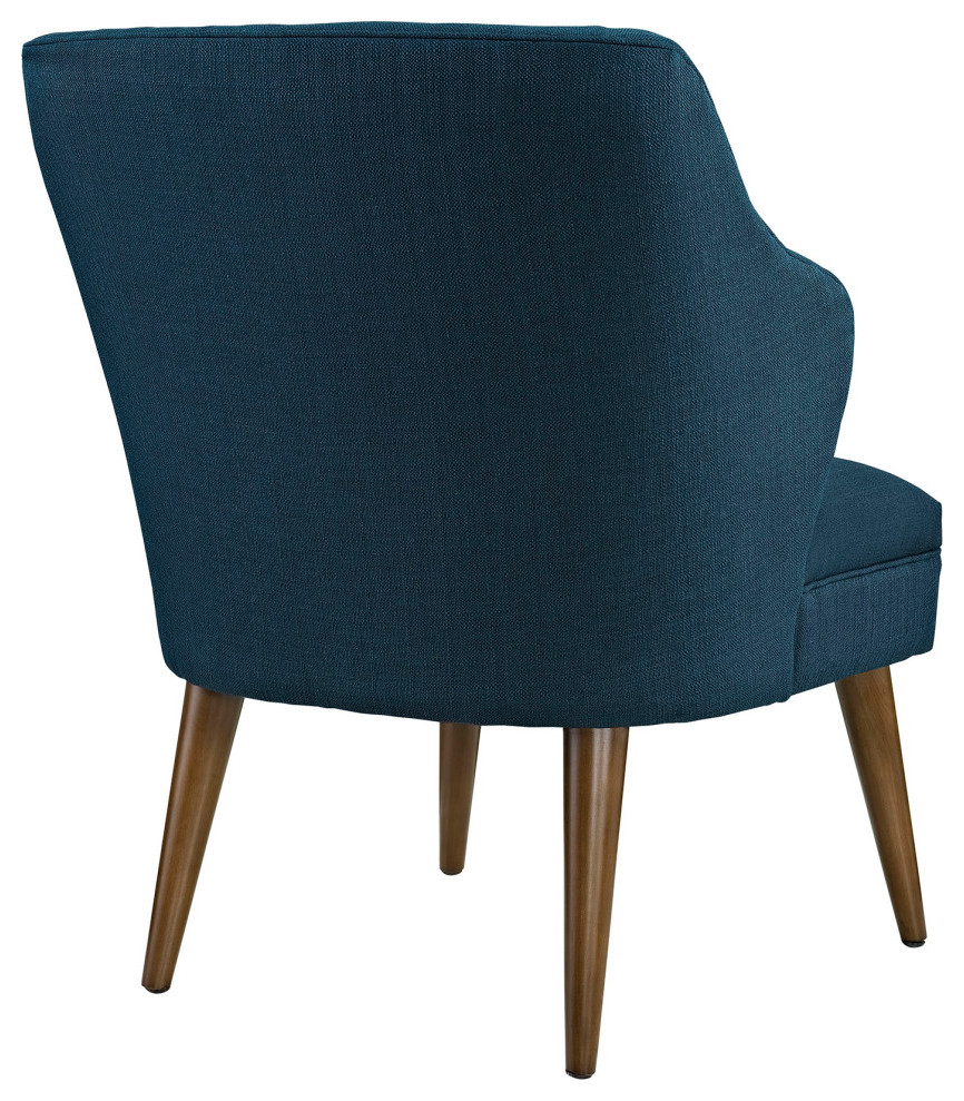 Ivy Azure Upholstered Fabric Armchair   Midcentury   Armchairs And Accent Chairs   by Virgil Stanis Design  Houzz