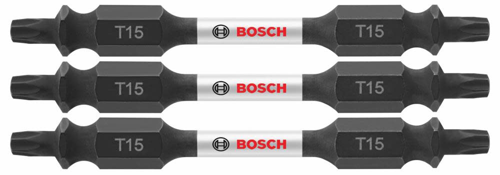 Bosch 3 pc. Impact Tough 2.5 In. Torx #15 Double-Ended Bits ITDET152503 from Bosch