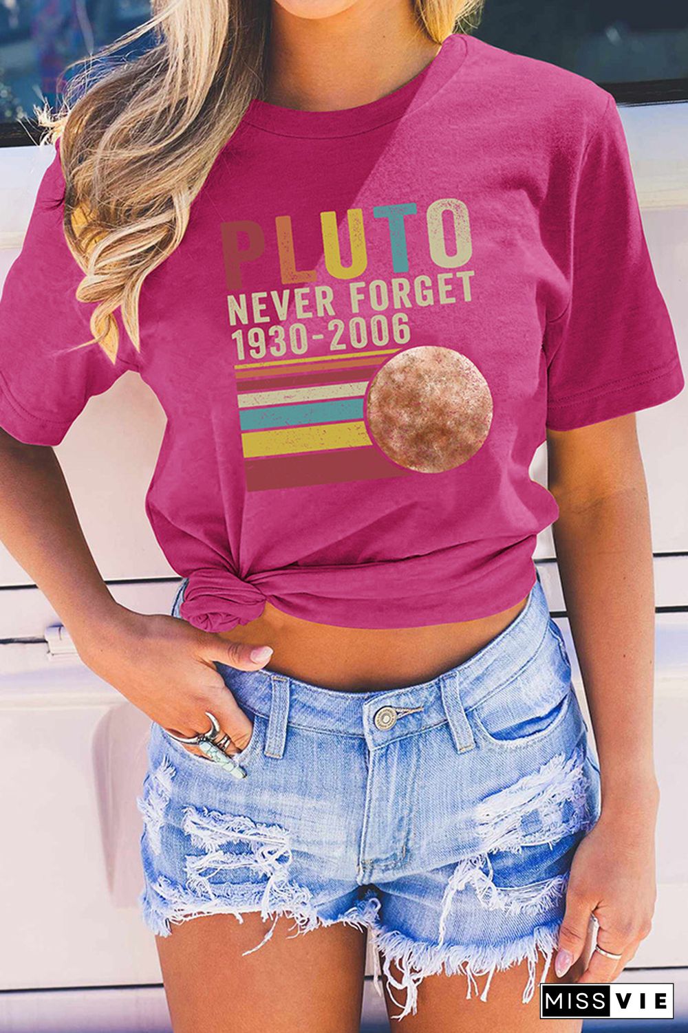 Pluto Never Forget Graphic Tee