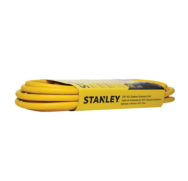 Stanley Tools Yellow Outdoor Power Extension Cord 25 Feet