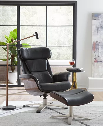 Furniture Janer Leather Swivel Chair