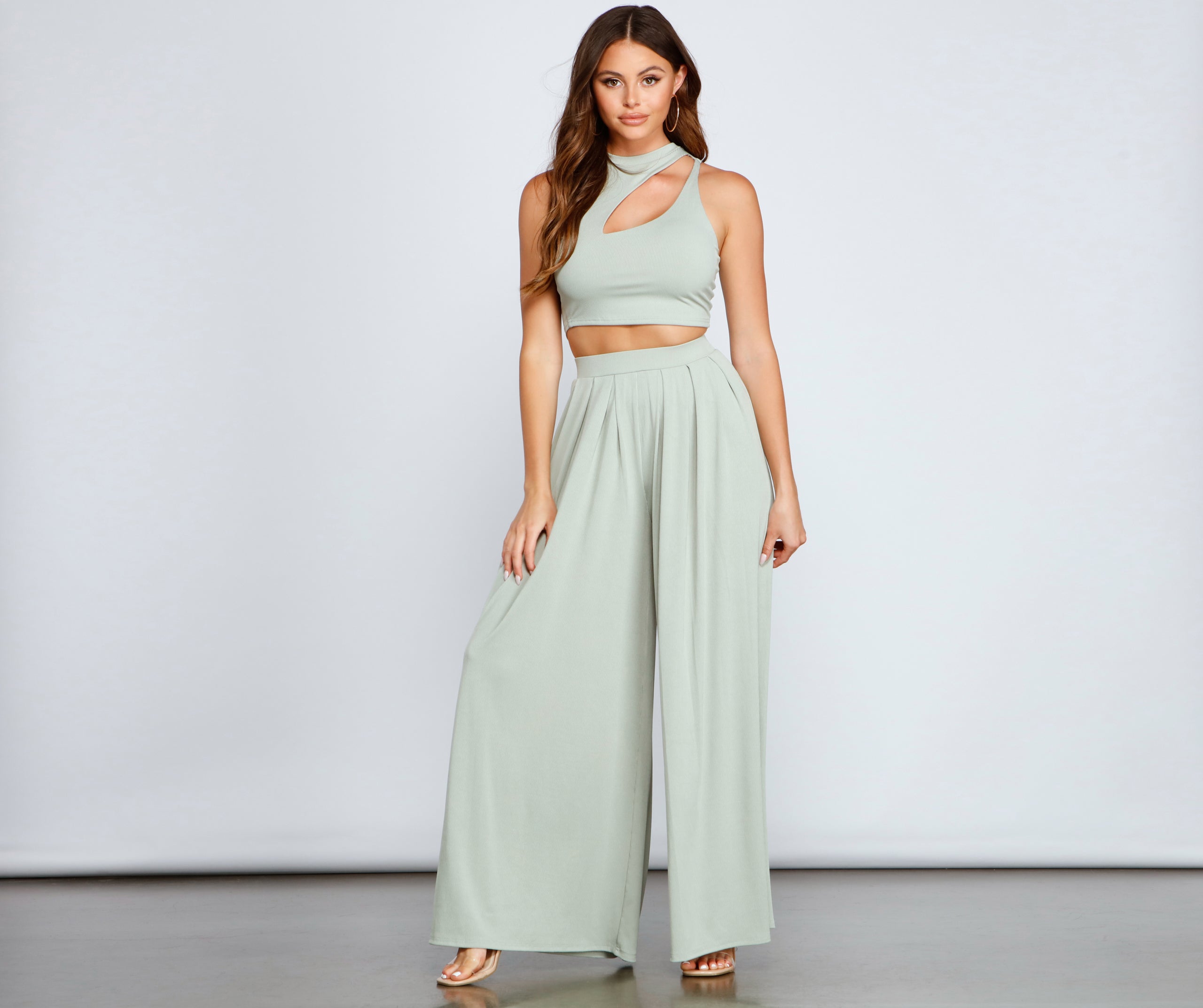 Make It Bold High Waist Palazzo Pants