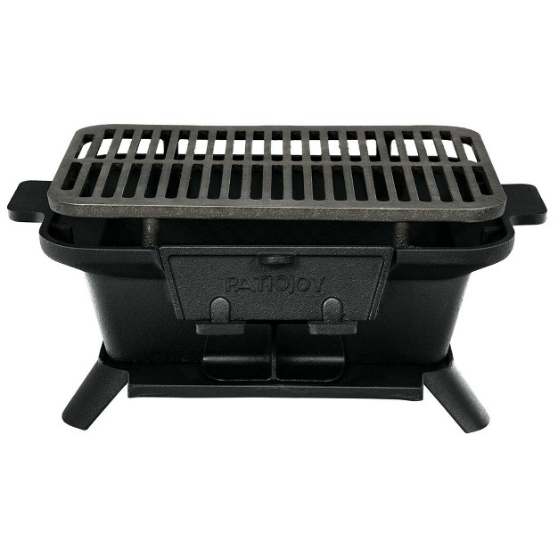 Costway Heavy Duty Cast Iron Charcoal Grill Tabletop Bbq Grill Stove For Camping Picnic