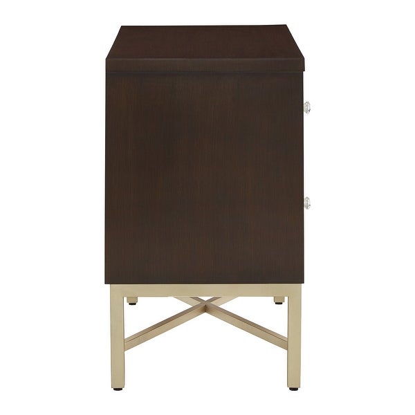 Corrianna Accent End Table with 2 Shell Front Drawers by iNSPIRE Q Bold