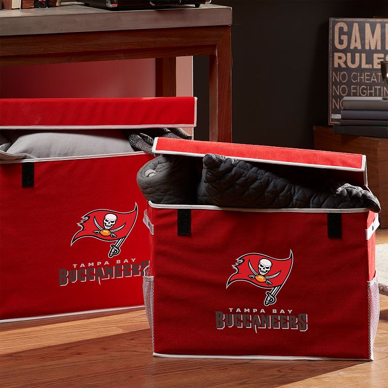 Franklin Sports Tampa Bay Buccaneers Small Collapsible Footlocker Storage Bin