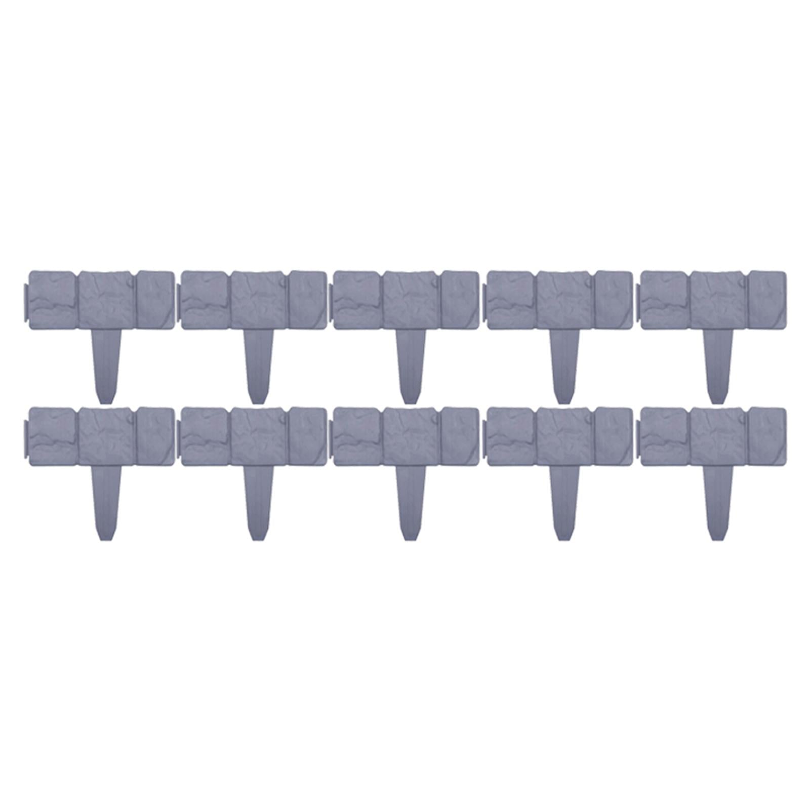 Reusable Garden Edging Border, Garden Fence Edging Barrier Fence Water Resistant 10 Pieces