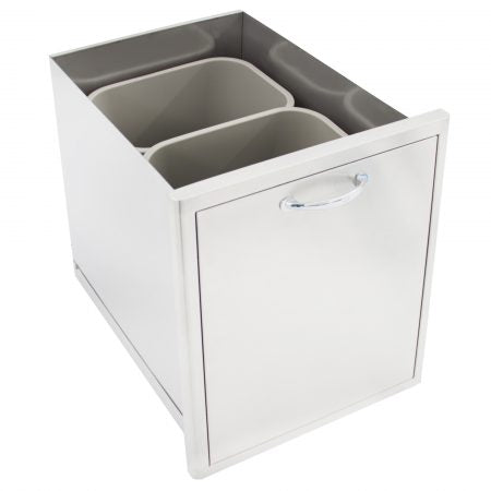 Blaze Roll Out Double Trash/Recycle Bin BLZ-TREC-DRW-H