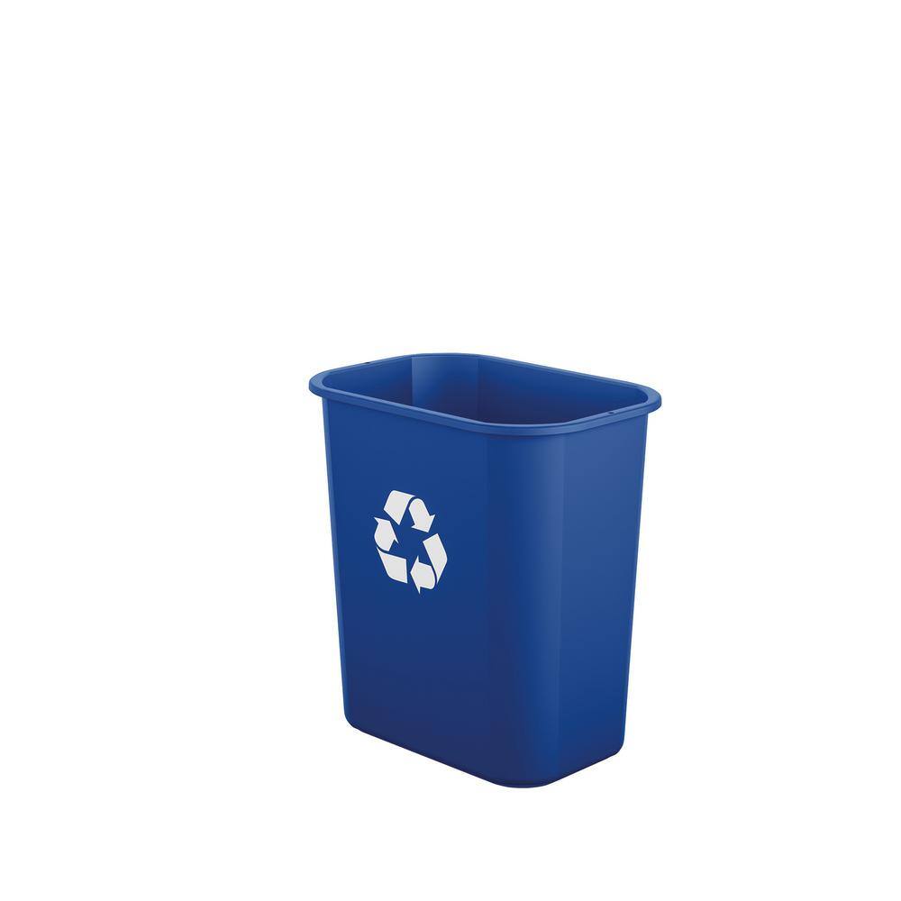 Suncast Commercial 3 Gal. Blue Plastic Recycle Trash Can (12-Pack) TCIND312BLR