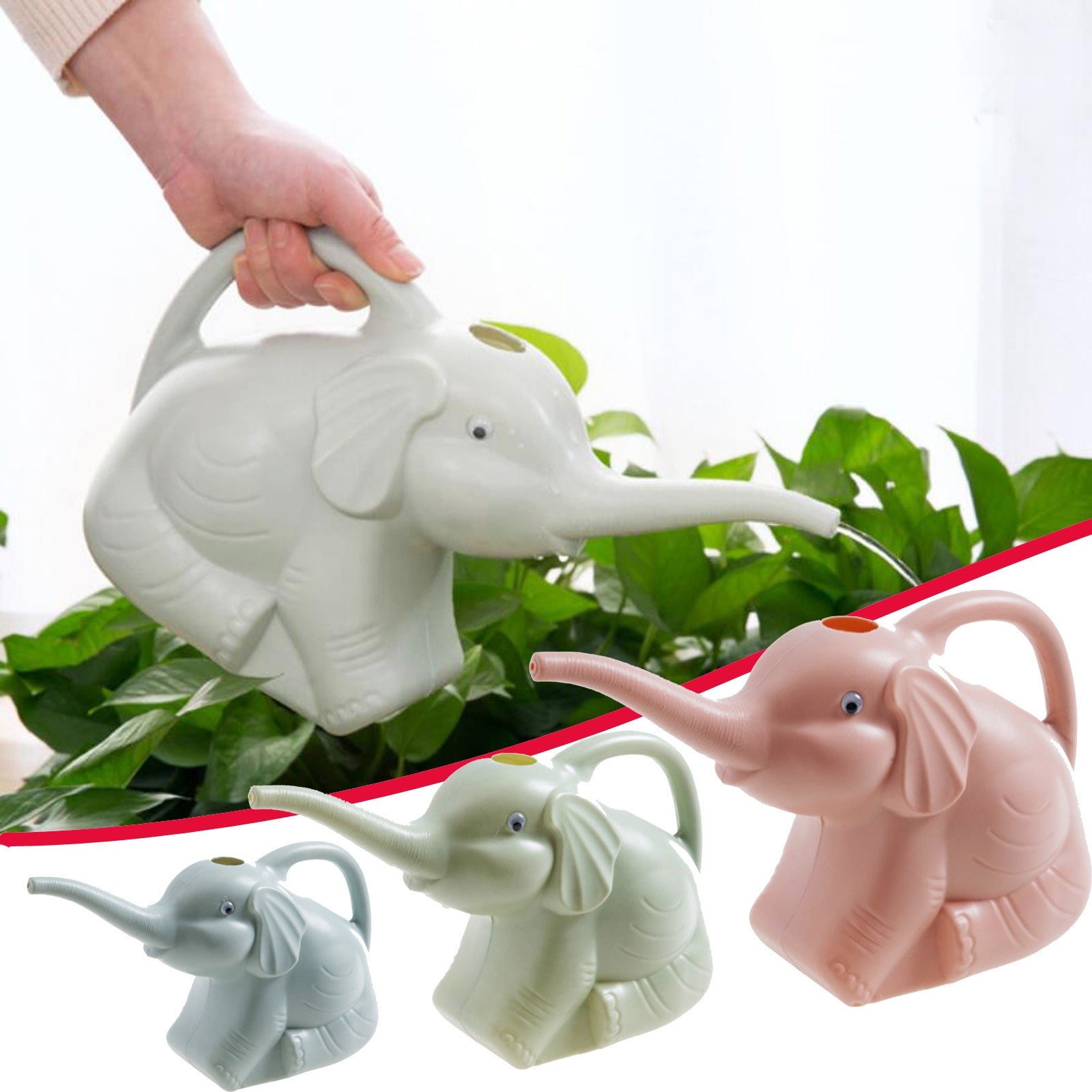 Baofu Creative baby elephant watering flower long-mouth watering can home gardening for Home