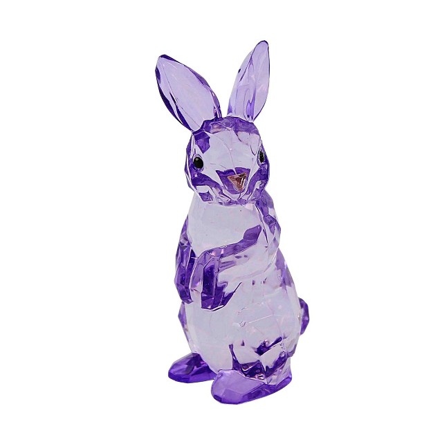 Crystal Expressions 3 5 x27 x27 Bunny Figurine S One Figurine 3 5 Inches Easter Translucent Rabbit Acrylic Multicolored