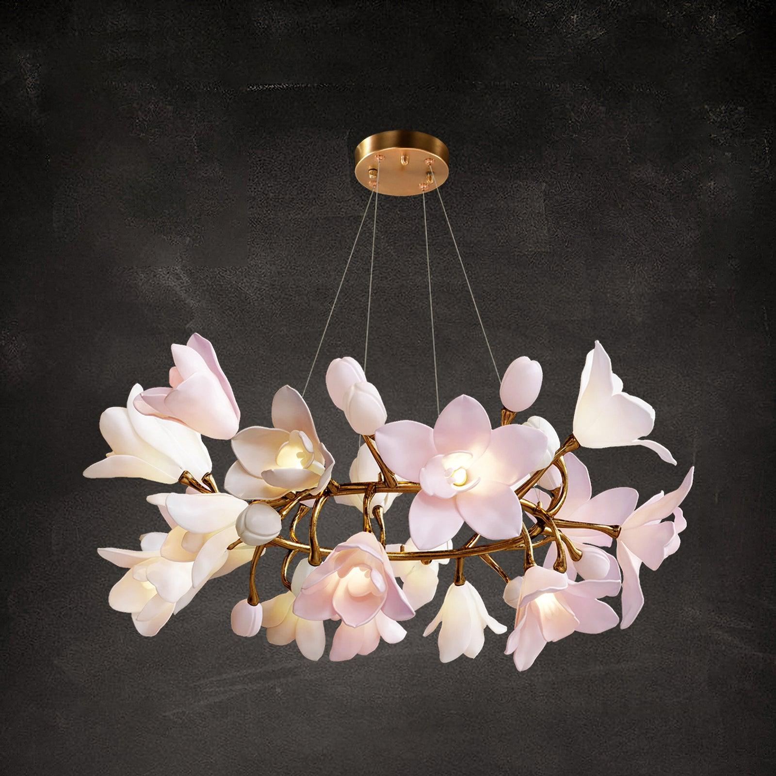 Circular Blossom Chandelier