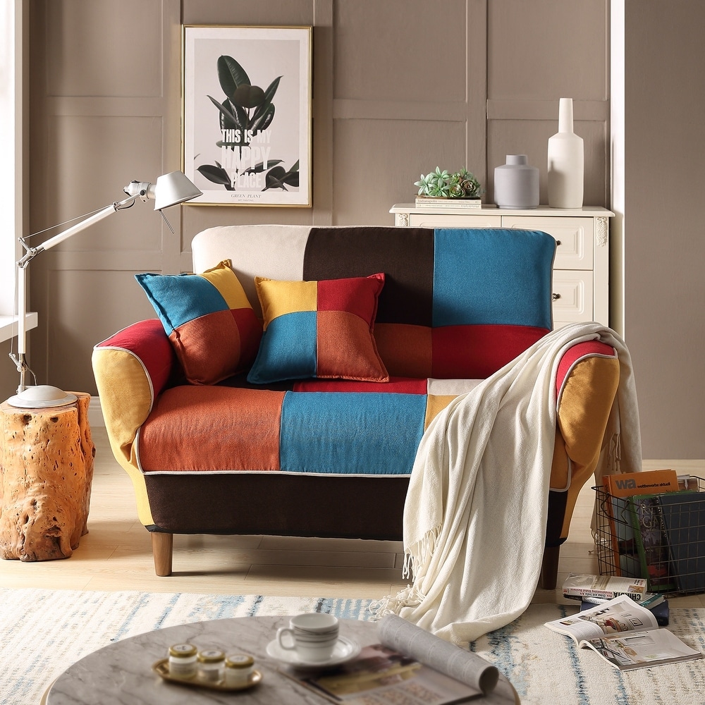 U_STYLE Small Space Colorful Sleeper Sofa