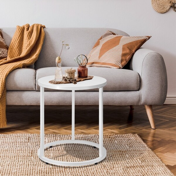 Pellebant Round Steel Side Table End Table