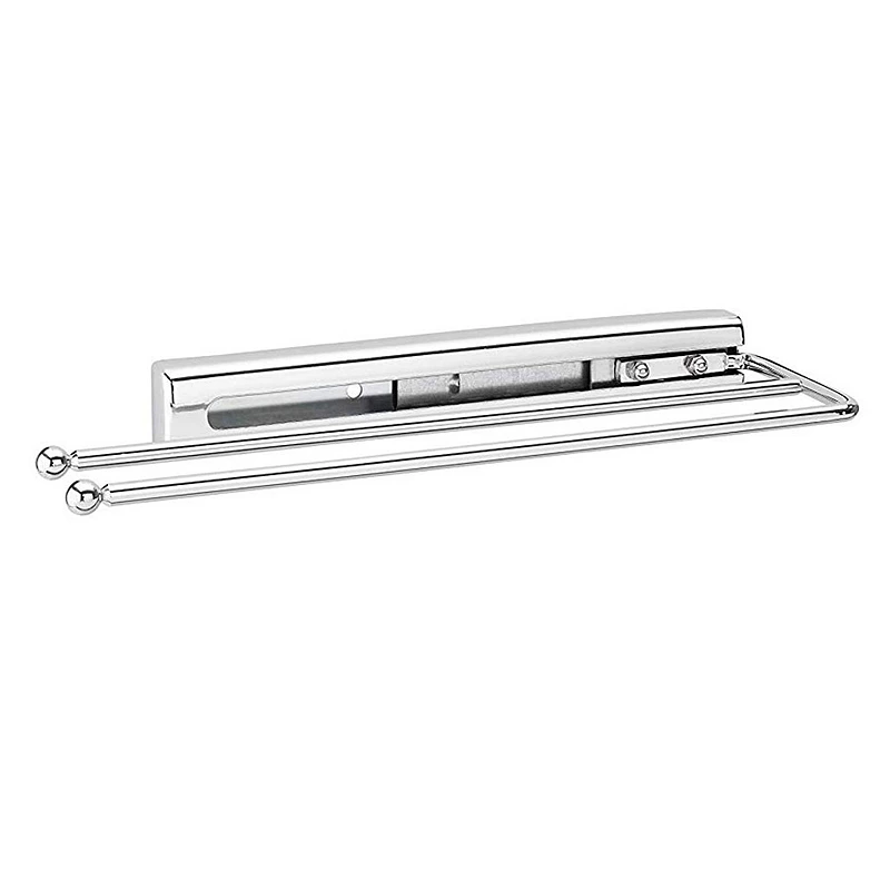 Rev-A-Shelf Pull Out Dish Towel Bar Under Kitchen Cabinet， Chrome， 563-51-C