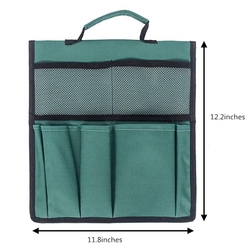 Garden Kneeler Tool Bag with Handle Pockets Foldable & Portable Tool Pouch Oxford Gardening Tools Hanging Storage Bag Organizer