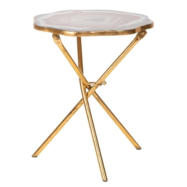 Celeste Faux Agate Side Table