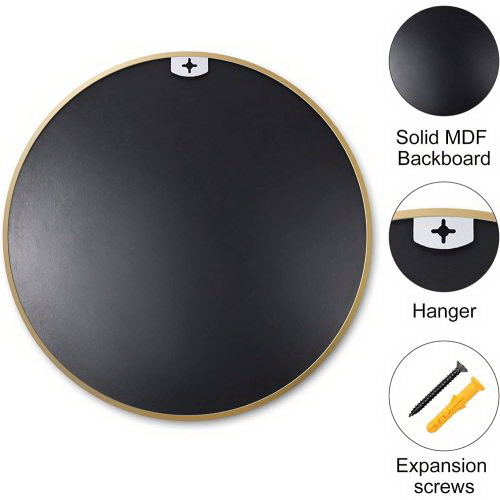 Circle Mirror 20 inch  Black Round Wall Mirror Sui...