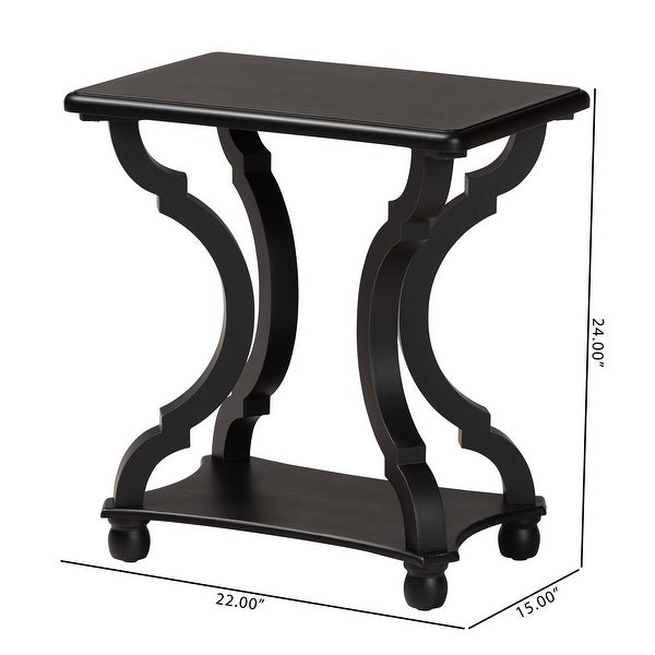 Cianna Classic and Traditional Wood End Table