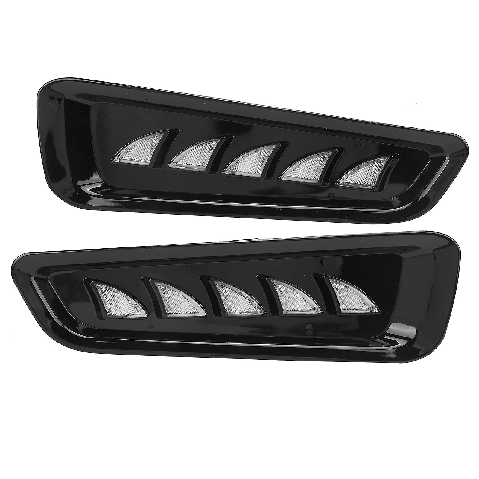 2pcs Daytime Running Light Led Amber Signal Fog 3-color Flow Lamp For Ford F150 Raptor 1819