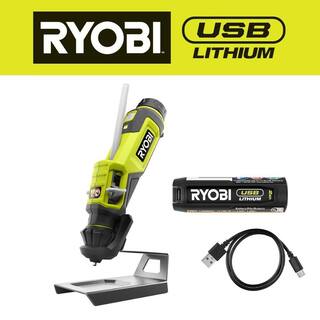 RYOBI USB Lithium Glue Pen Kit with 2.0 Ah USB Lithium Battery and Charging Cable FVH56K