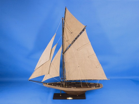 Handcrafted Model Ships R Columbia 30 Wooden Rusti...