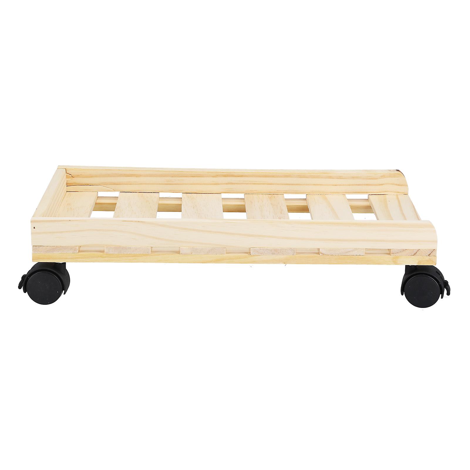 Mobile Computer Host Bracket Wooden Cpu Stand With Good Heat Dissipation Performance For Office And Home