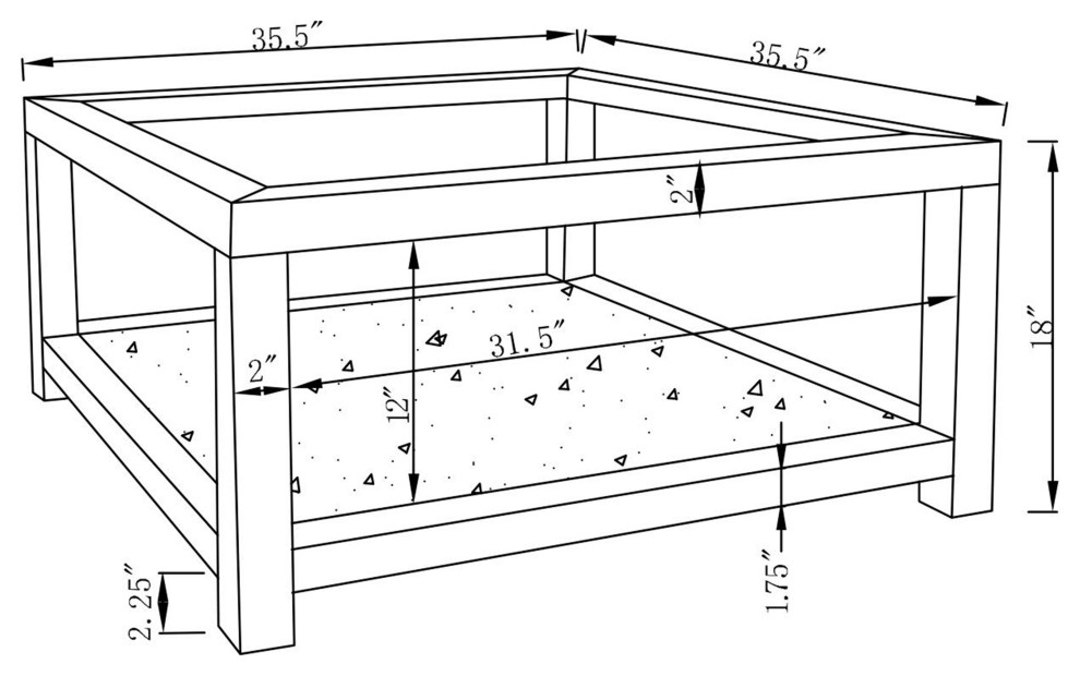 Valentina Rectangular Coffee Table With Glass Top Mirror   Modern   Coffee Tables   by Modon  Houzz