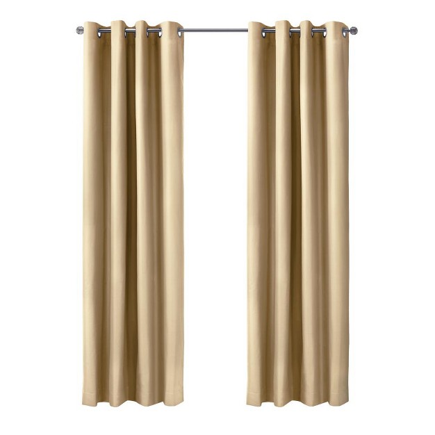 Thermaplus Alpine Blackout Premium Stylish And Functional Grommet Curtain Panel Taupe